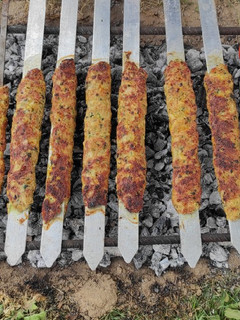 عکسی از دستور کوبیده مرغ و گوشت😋