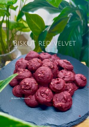 Gambar Biskut red velvet