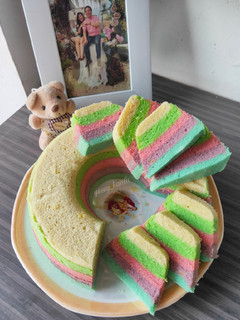 Foto resep Bolu Kukus Pelangi