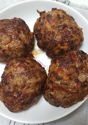 氣炸多蔬漢堡排 的食譜成品照片