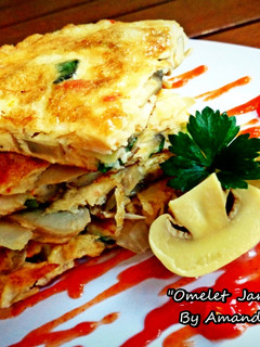 Foto resep Omelet Jamur Pedas