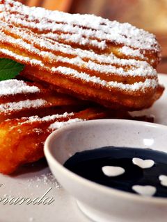 Foto resep Churros with Chocolate sauce
