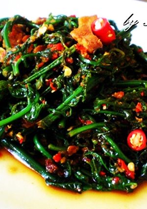 Foto resep Tumis Pakis Ikan Asin
