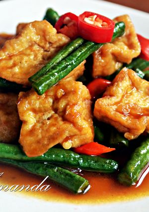Foto resep Tumis Tahu Kacang Panjang