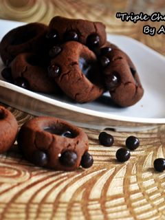 Foto resep Triple choco thumbprint