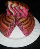 Bizcocho cebra rosa