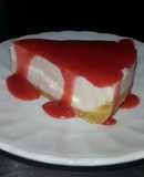 Cheesecake con salsa de fresa (Sin horno)