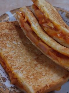 Foto resep roti isi sosis praktis