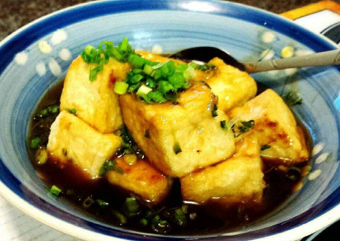 How to Make Perfect Fried Tofu with Soup Stock