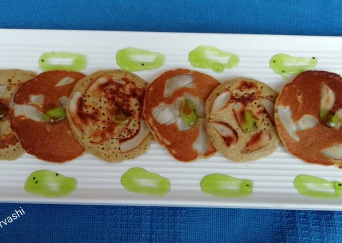 Coconut kiwi oats pancake Recipe