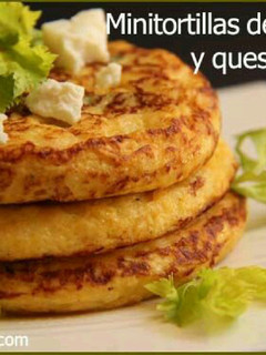 Una foto de Minitortillas de calabacin, amaranto y queso de cabra