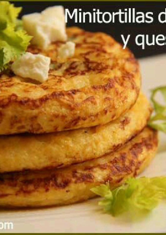 Una foto de Minitortillas de calabacin, amaranto y queso de cabra