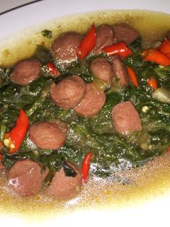Foto resep Kangkung sosis pedas