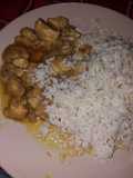 Riso con pollo al curry