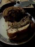 Gallinita rellena de congrí (Puerto Rico)