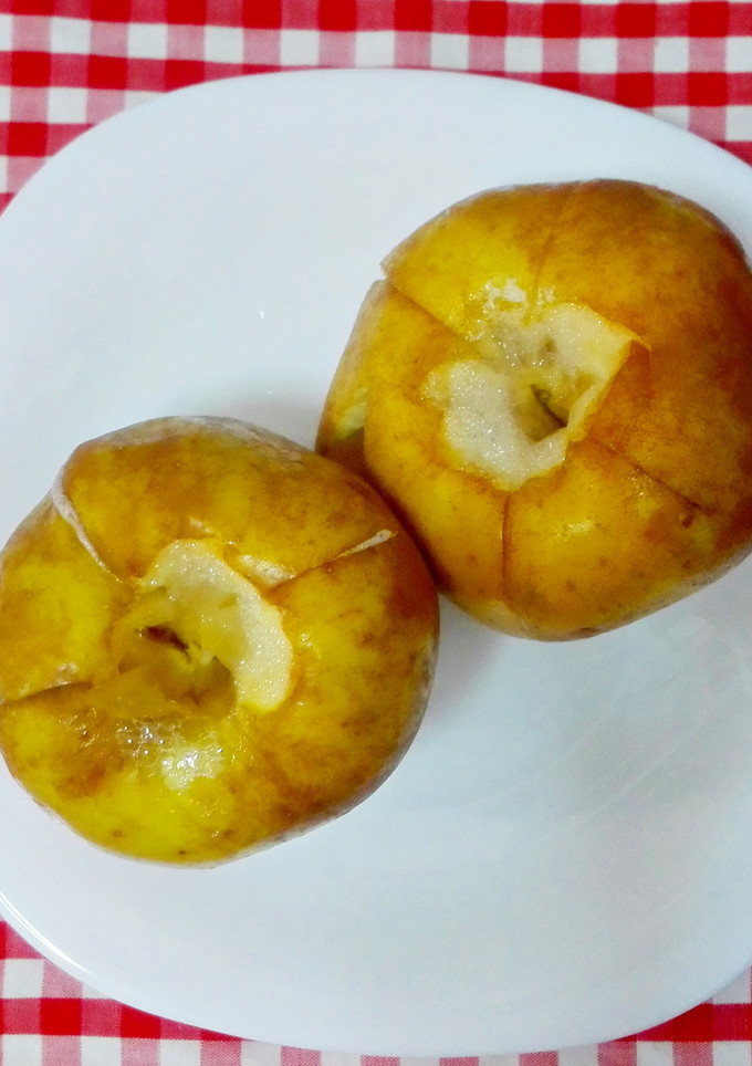 Una foto de Manzana asada (microondas)