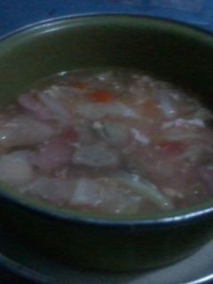 Foto resep soup sosis tempura