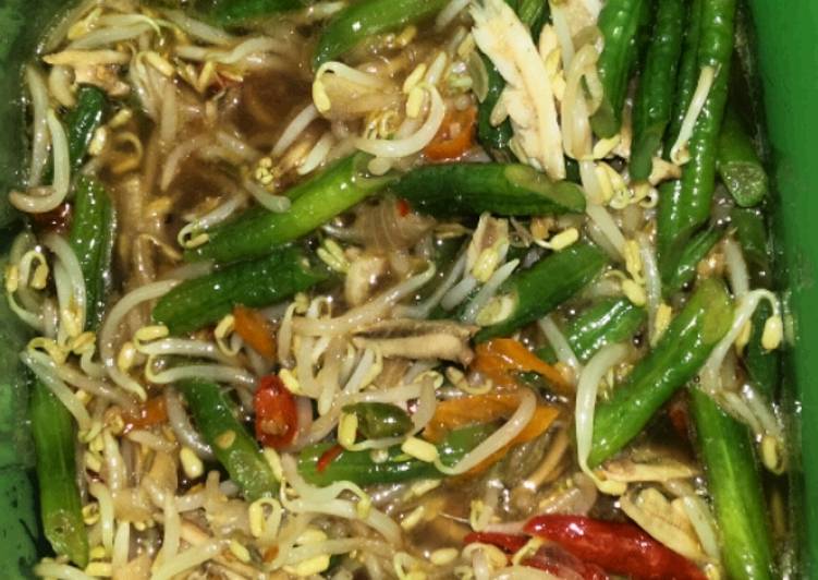 Tumis TOKECANG (Toge, Ikan Teri dan Kacang Panjang)