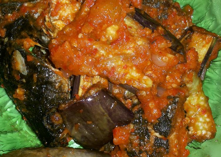 Balado TeTin ( Terong dan Ikan Patin )