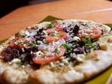 Whole Wheat Pizza: Portobello, Spinach and Feta Cheese Pizza