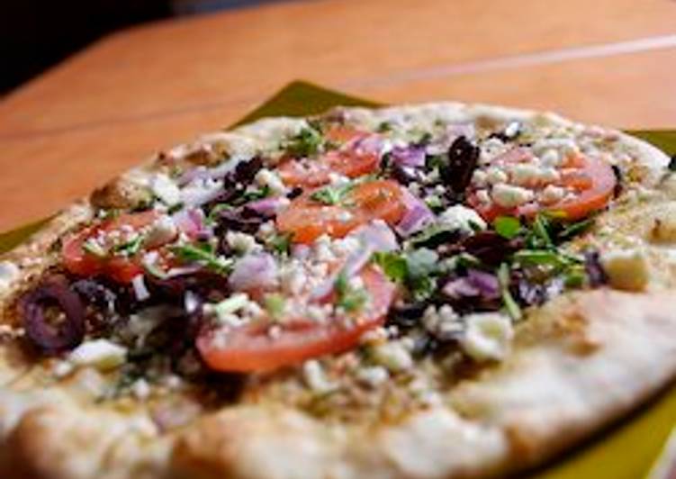 Step-by-Step Guide to Prepare Any-night-of-the-week Whole Wheat Pizza: Portobello, Spinach and Feta Cheese Pizza