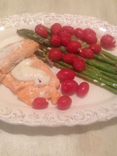 A picture of Easy Bake Salmon With Vegetables.