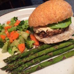 A picture of Grillable Veggie Burger.