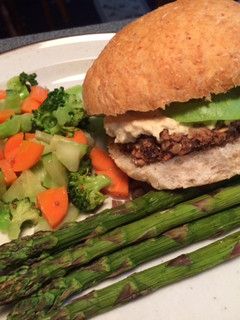 A picture of Grillable Veggie Burger.