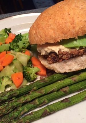 A picture of Grillable Veggie Burger.