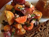 Carrot Salad with Toasted Spices and Goat Feta