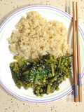 Asian Spring Greens with Peas