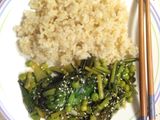 Asian Spring Greens with Peas