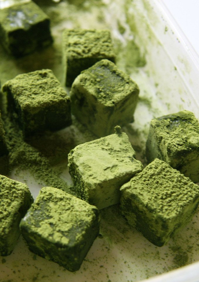 Una foto de Chocolate de té Matcha