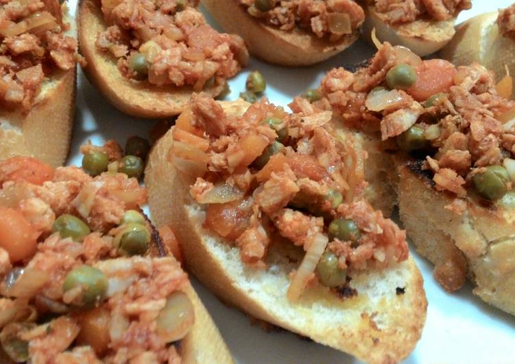 Langkah meracik Bruschetta Ayam Lezat