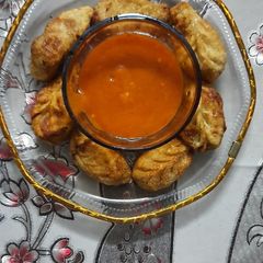 Fried Paneer Momos A picture of Fried Paneer Momos.