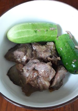 รูปของ เครื่องในไก่หมักกระเทียมพริกไทยทอด