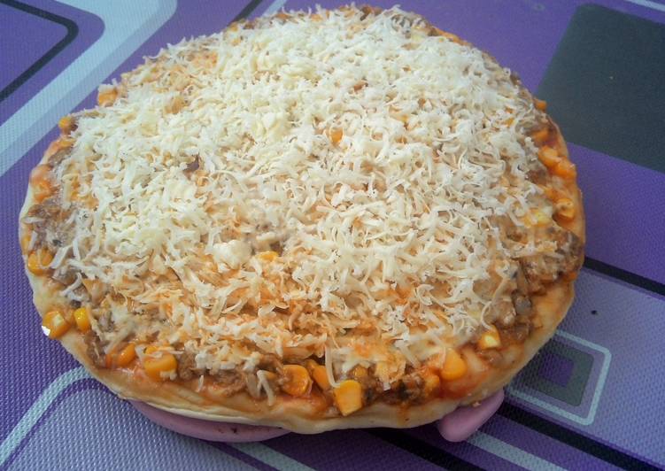Resep Pizza Teflon Tuna Jagung, Enak Banget