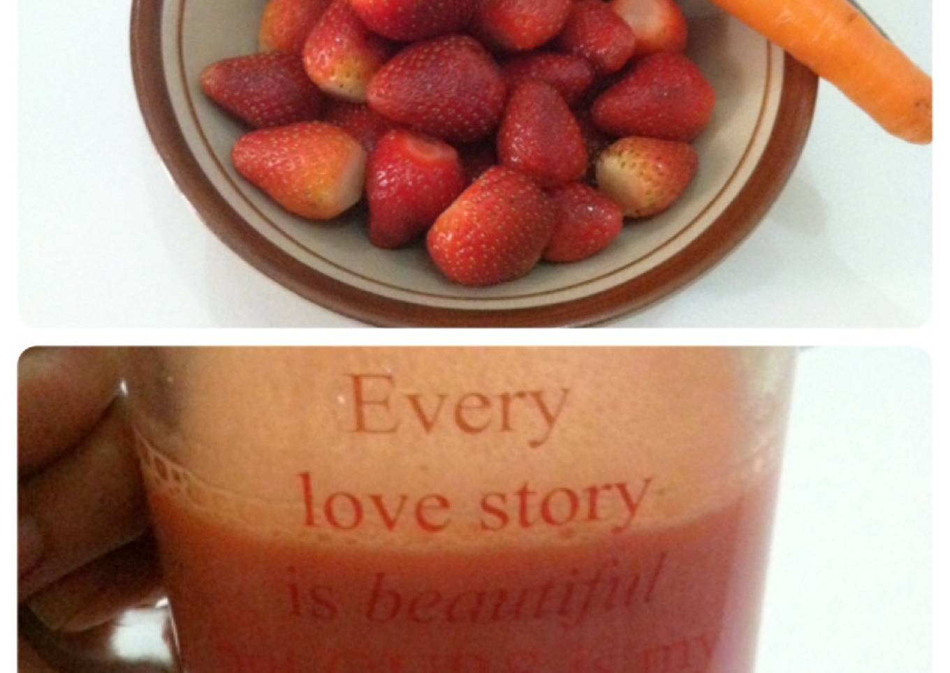 Healthy Juice Strawberry Carrot