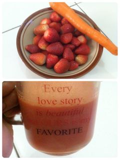 Foto resep Healthy Juice Strawberry Carrot