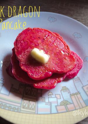 Foto resep Pink Dragon Pancake [MPASI 9+]
