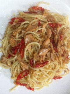Foto resep Spaghetti Tuna Pedas