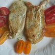 Filetes de pechuga de pollo con ajo y perejil