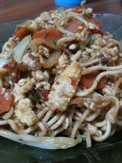 Foto resep mie tek tek sayur pedas