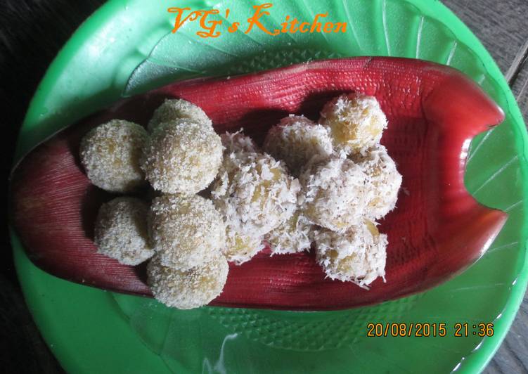 Langkah meracik KUE ASOY (Klepon khas Kumai), Bisa Manjain Lidah