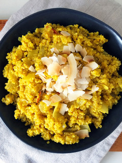A picture of Coconut Curry Quinoa (Vegan + Gluten Free).