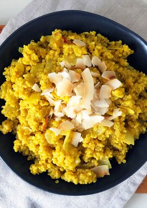 A picture of Coconut Curry Quinoa (Vegan + Gluten Free).