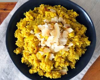 Fast Cooking Methods Coconut Curry Quinoa Vegan  Gluten Free Savory Delicious