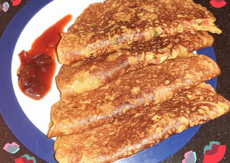 Easiest Way to Make Any-night-of-the-week Besan, Suji Omelette