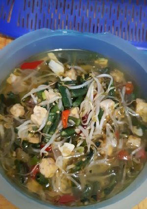 Foto resep Tumis kacang panjang tauge tempe