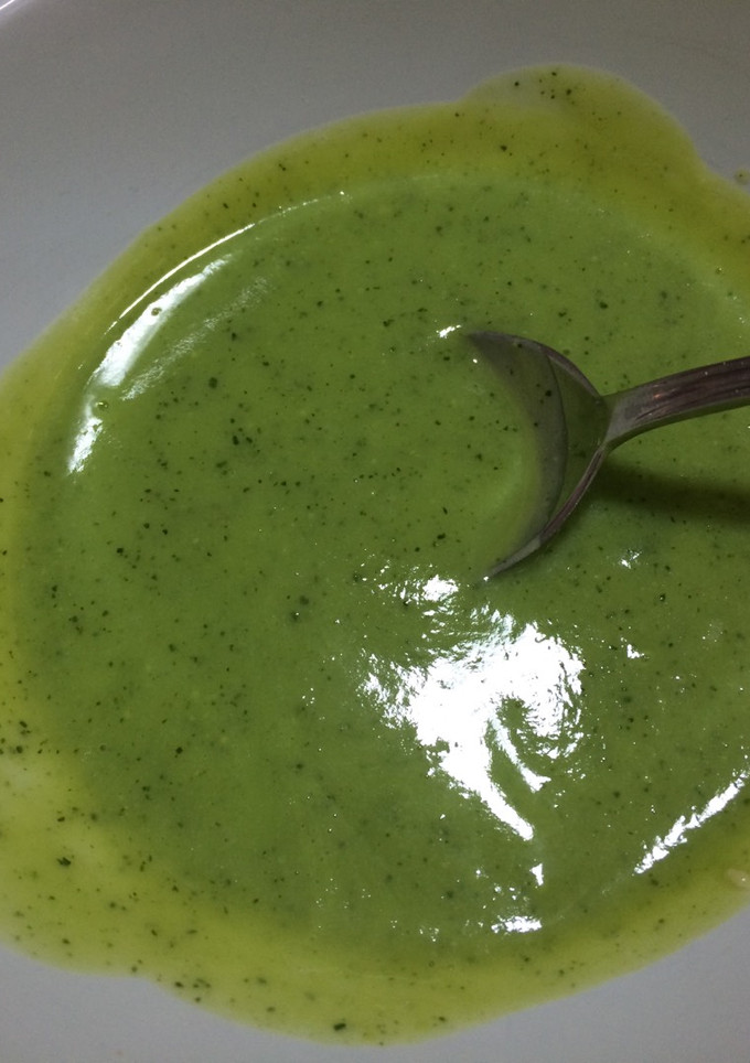 Una foto de Puré de calabacín